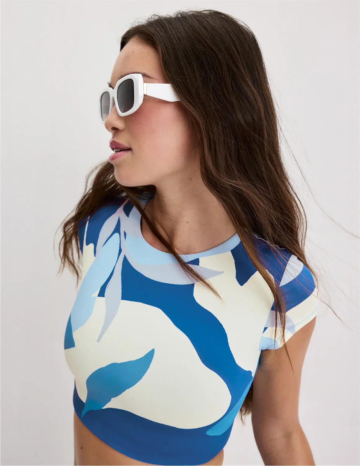 High Tide Cropped Swim Top - Image 8